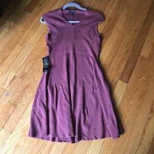 Mauve ribbed dress