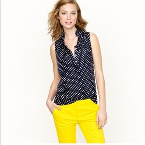 J.Crew 100% silk Naomi top