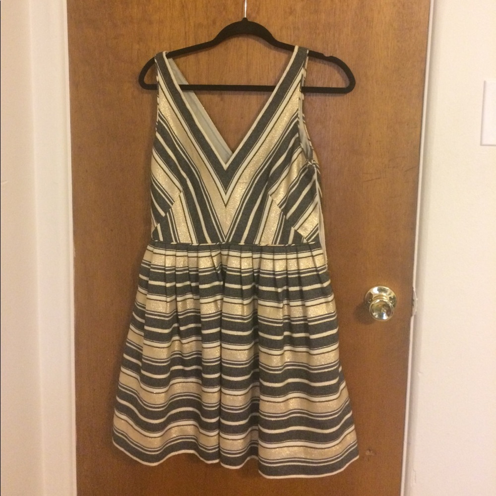 J. Crew Black and Gold Party Dress in Packagaing