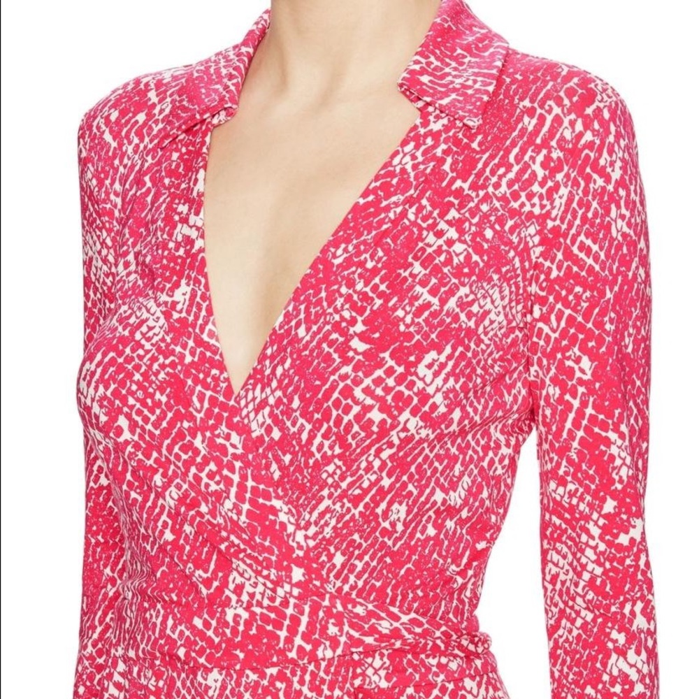 DVF Celeste Silk Jersey Wrap Front Romper size 8