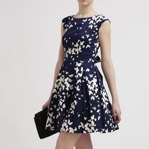 Modcloth A-Line Dress in Butterfly Silhouettes