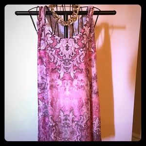 NWT double lines razor back top