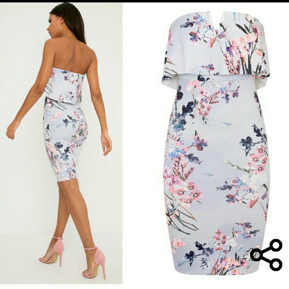 Floral midi dress ✨🌸