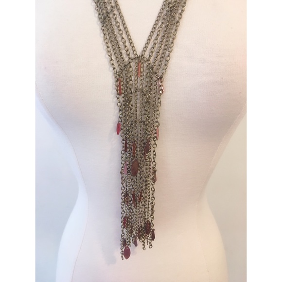 Free People Layered Chain Statement Necklace - Picture 2 of 5