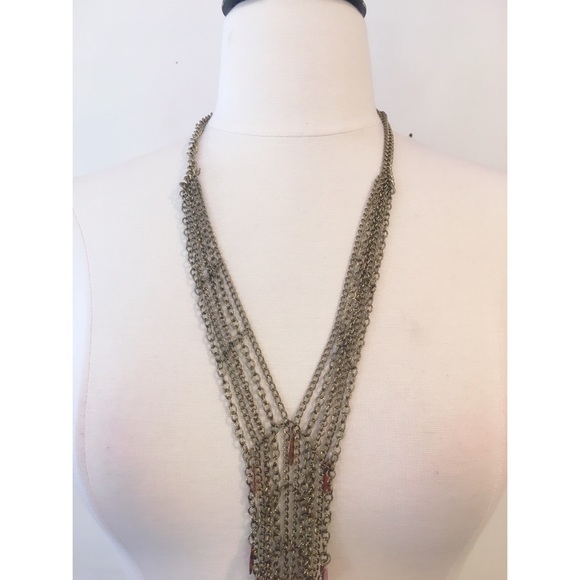 Free People Layered Chain Statement Necklace - Picture 3 of 5