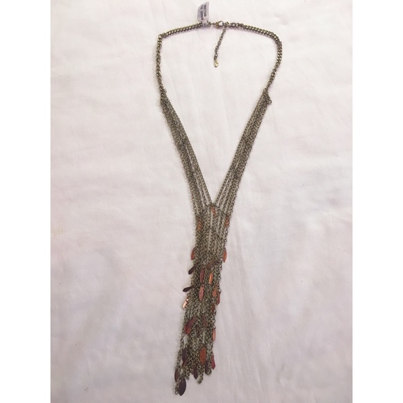 Free People Layered Chain Statement Necklace - Picture 4 of 5