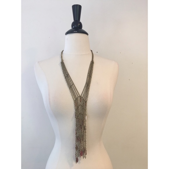 Free People Layered Chain Statement Necklace - Picture 5 of 5