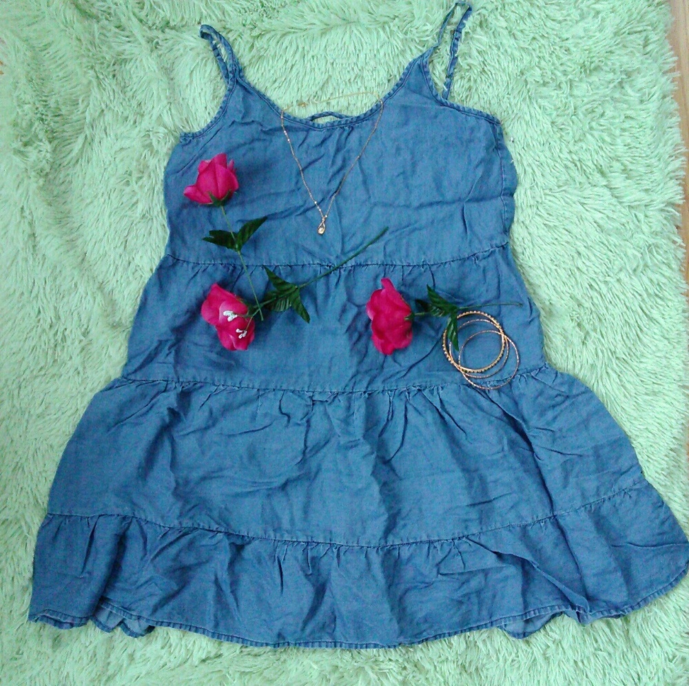Blue Ruffle Dress