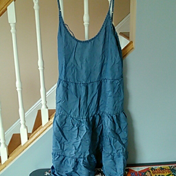 Blue Ruffle Dress - Picture 2 of 5