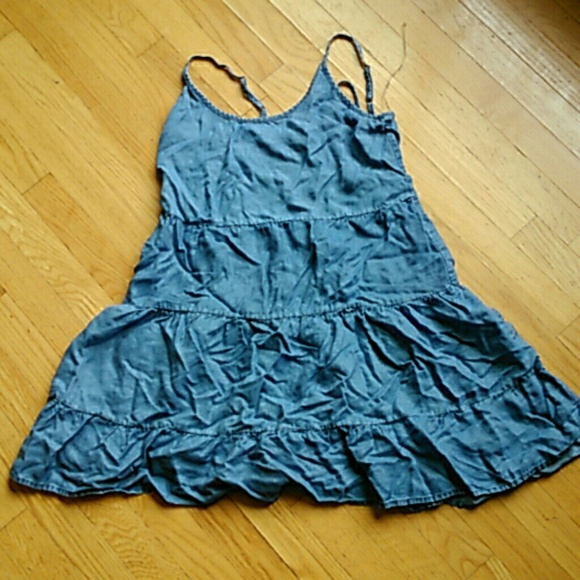 Blue Ruffle Dress - Picture 4 of 5