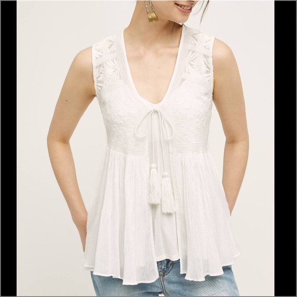 Anthropologie Jackets & Blazers - Anthropologie Guazy Embroidered Vest