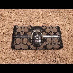 Coach Black Buckle Wallet