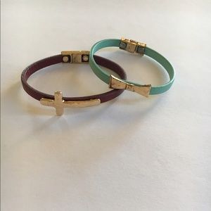 Cross and Bow Bracelets