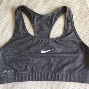 Nike grey sports bra