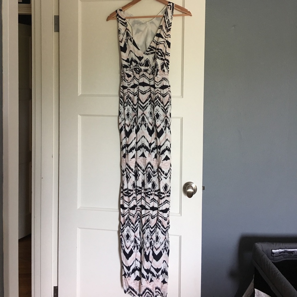 Pea in the Pod Maxi Maternity Dress w/ Open Back