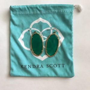 translucent green Kendra Scott earrings