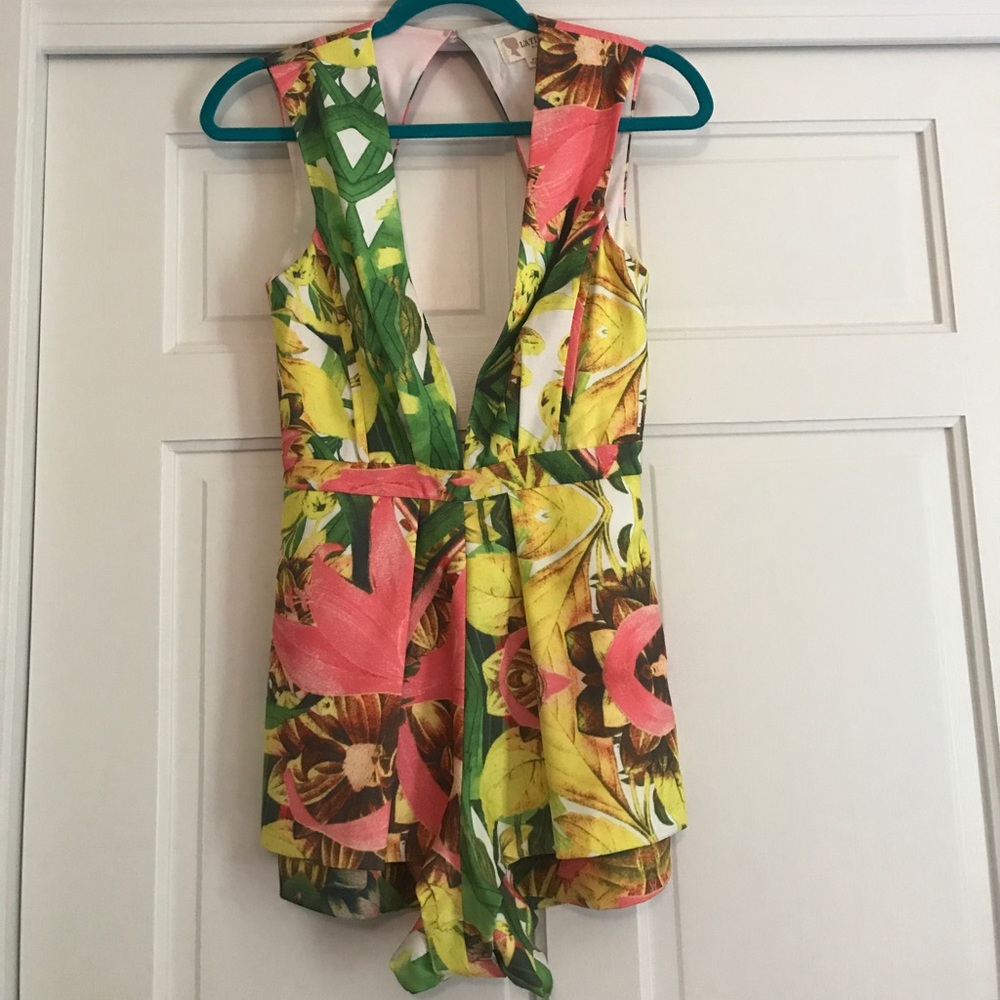 Night open back romper