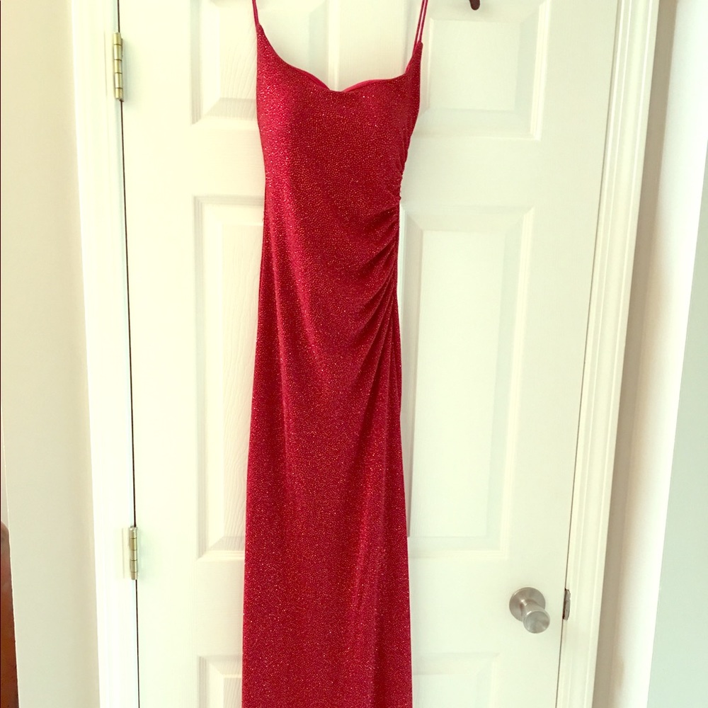 Prom long red gown