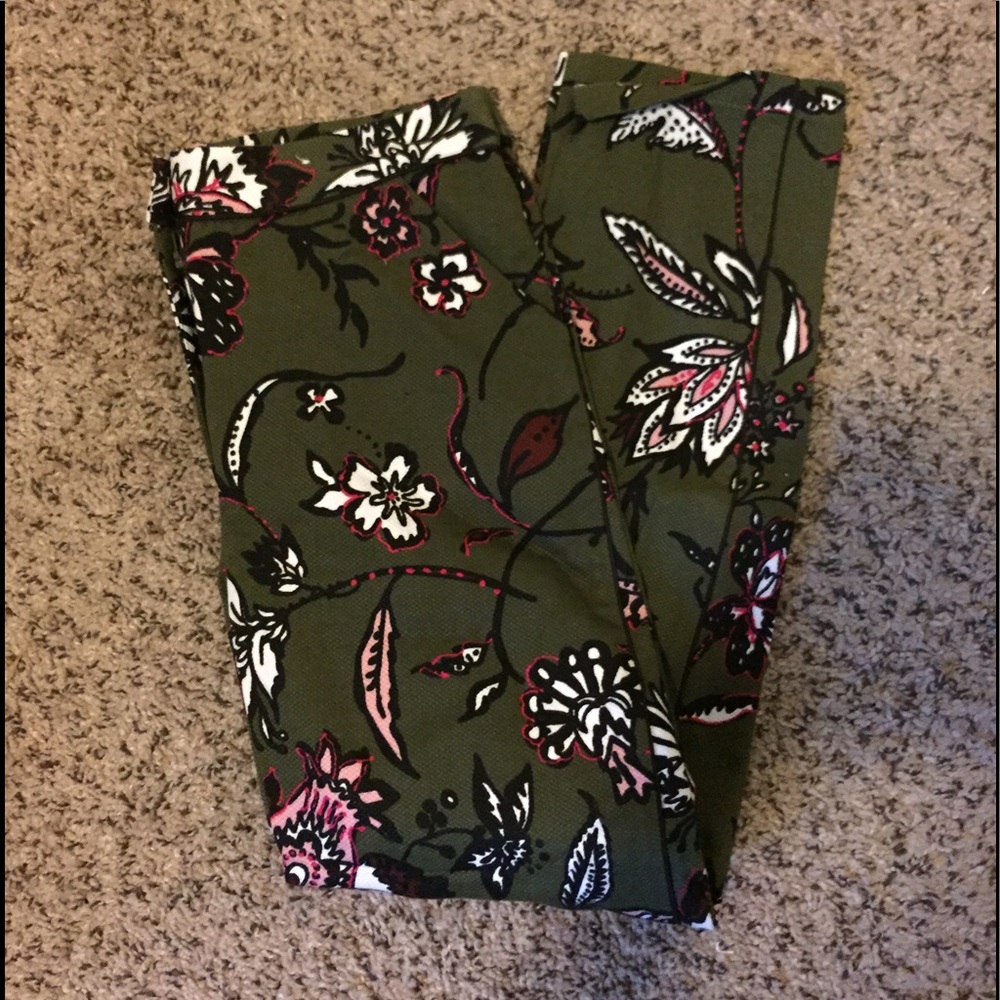 Topshop floral pants