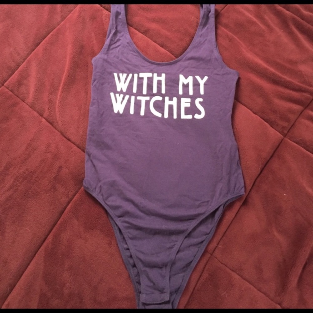 With my witches bodysuit