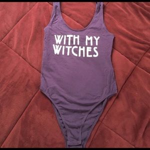 With my witches bodysuit