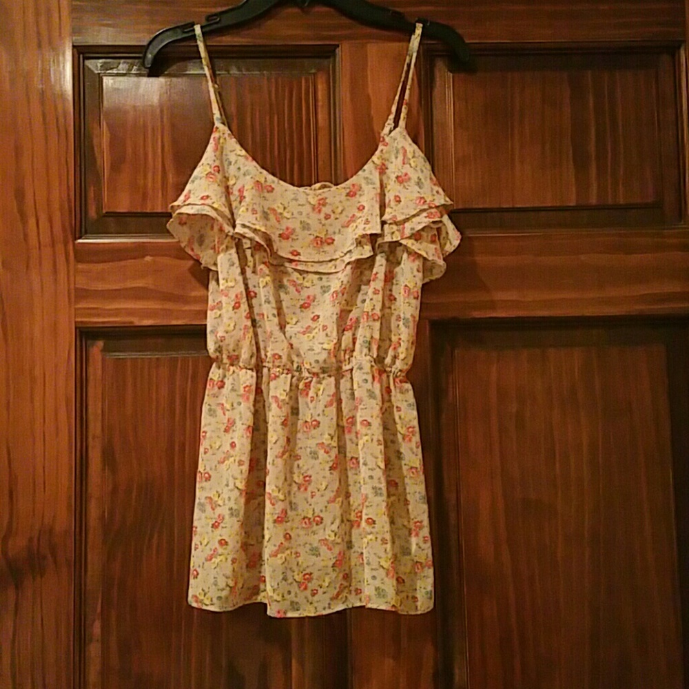 Floral, flowy tank