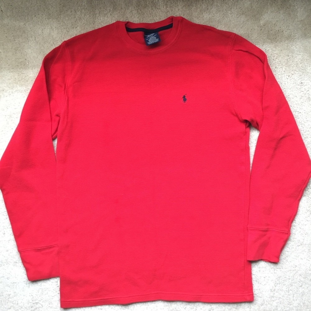 Polo Ralph Lauren Red long sleeve tee shirt