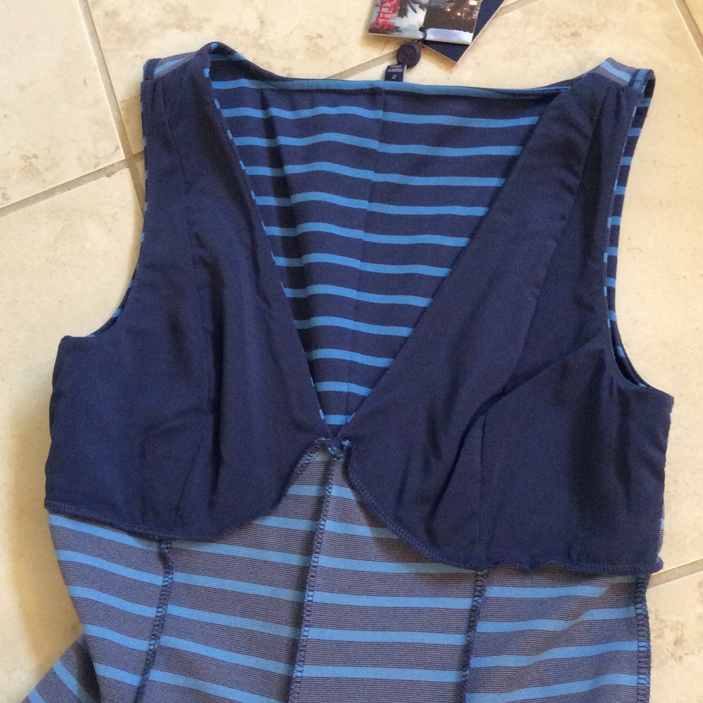 BEAUTIFUL PETER SOM SIZE 2 STRIPE DRESS NWT - Picture 6 of 8