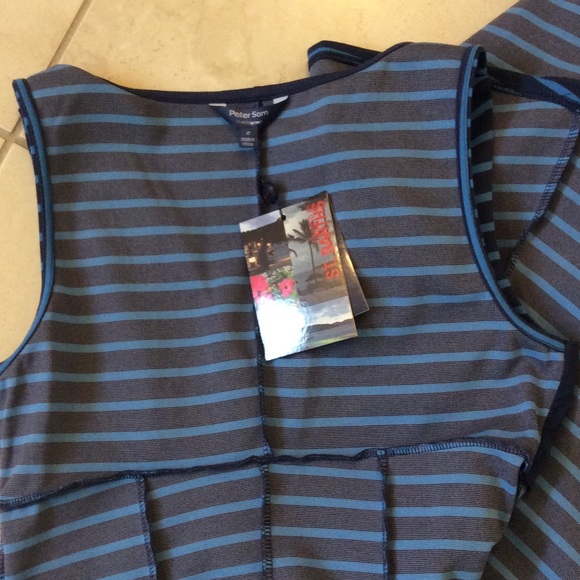 BEAUTIFUL PETER SOM SIZE 2 STRIPE DRESS NWT - Picture 8 of 8