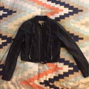 Michael Kors Black Leather Jacket