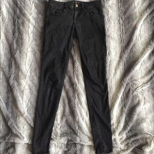 American Eagle black super super stretch jeggings