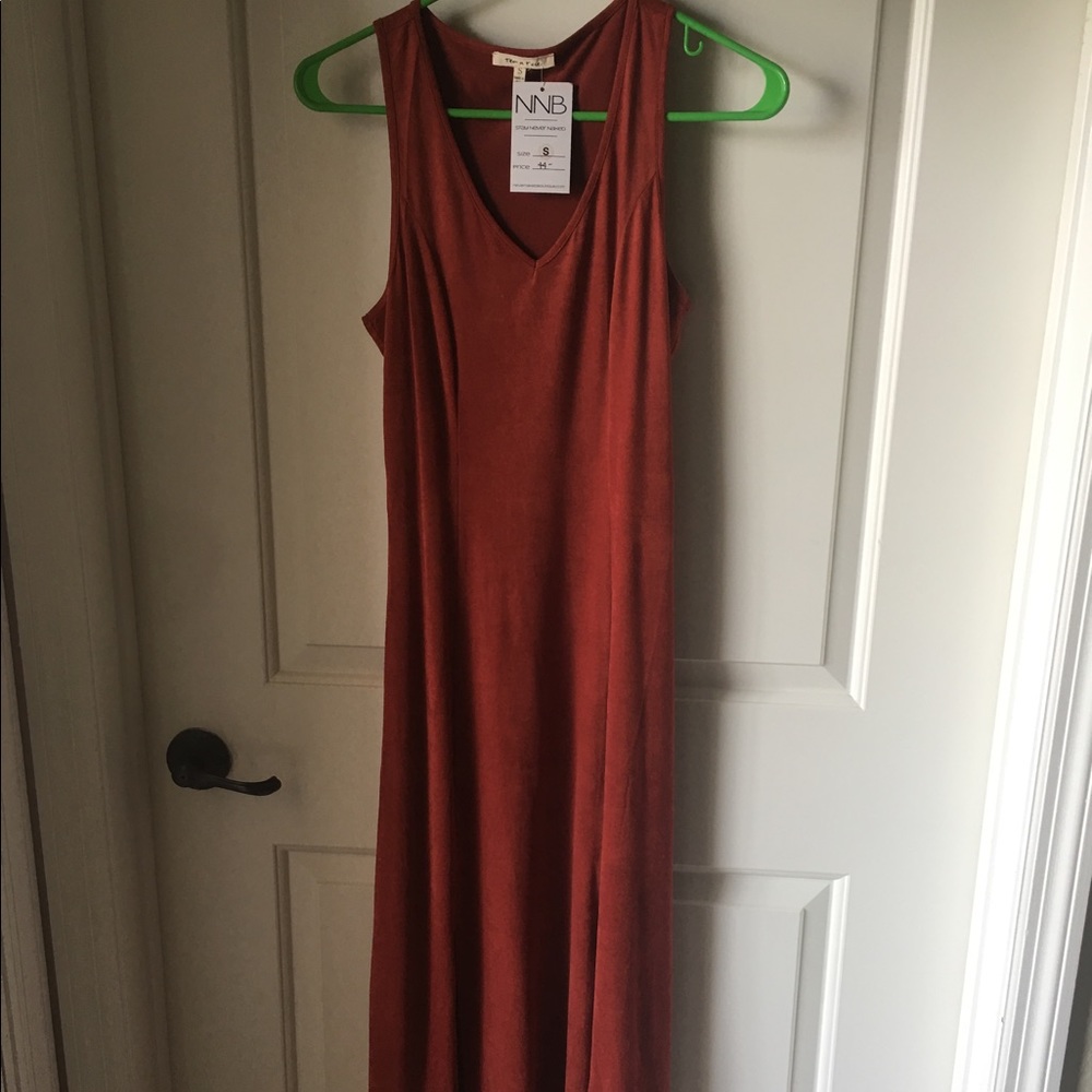 Yea n Rose brick red M slit dress