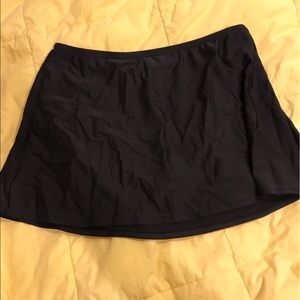 Sunset brand black swim skort M