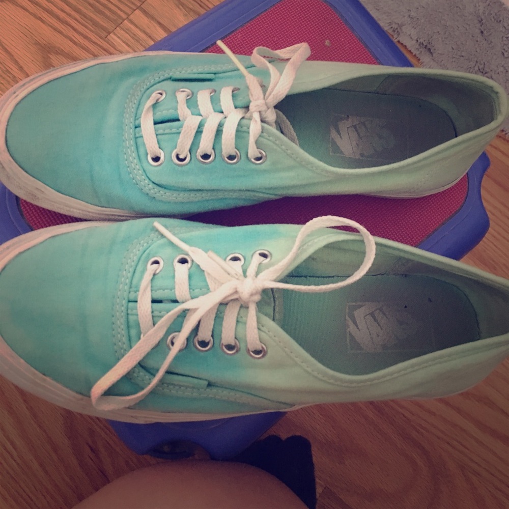 Ombré blue Vans sneakers