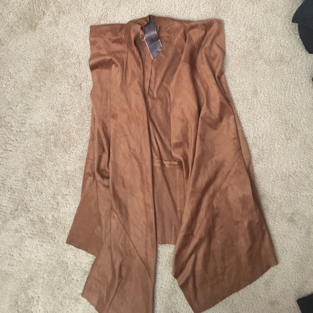 Tan hippy vest