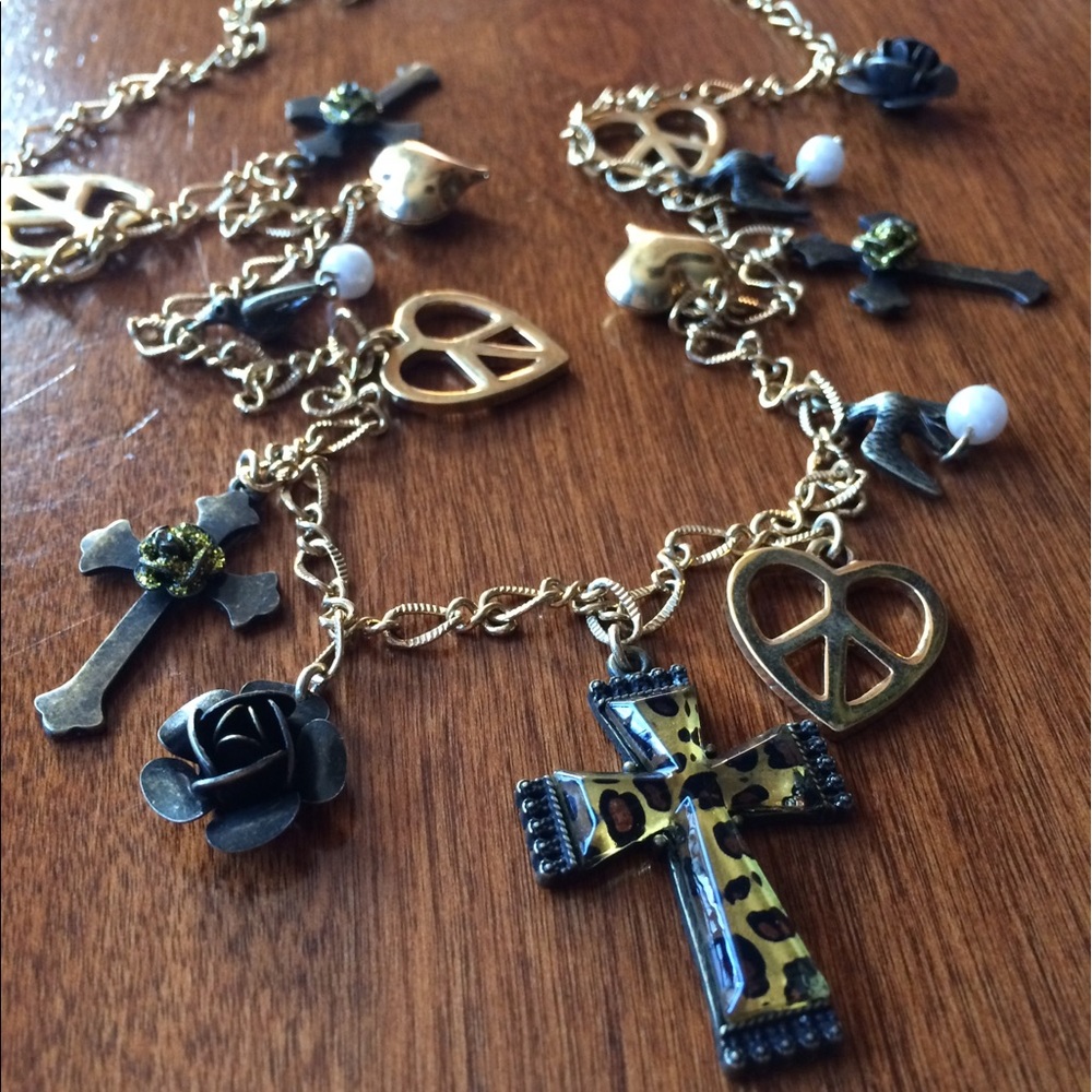 Betsey Johnson Charm Necklace