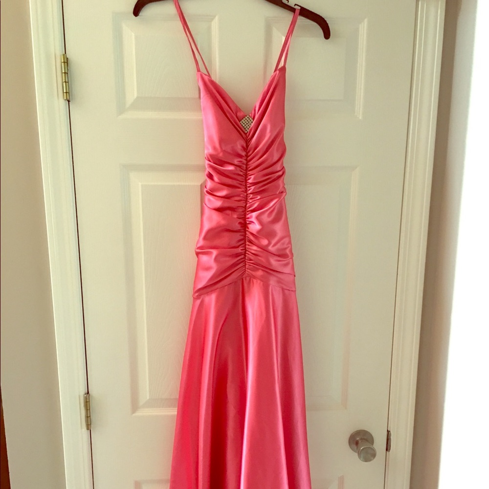 Pretty pink prom gown