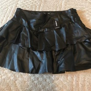 Express leather skirt