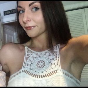 White lace maxi sundress