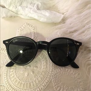 Ray Ban RB2180 Round Black Sunglasses