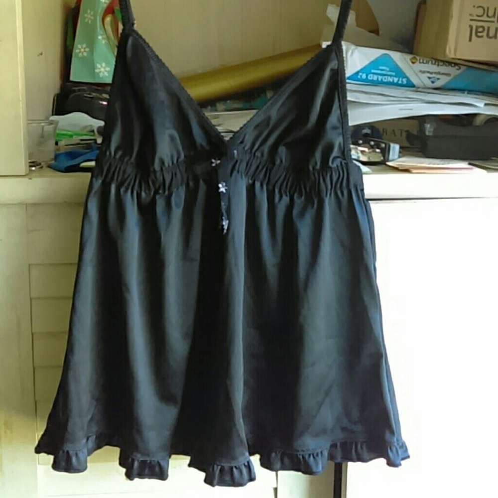 Navy silky sleep Cami