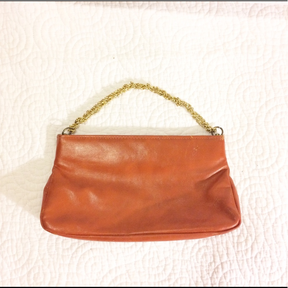 Vintage hand bag with gold chain strap circa 1950s