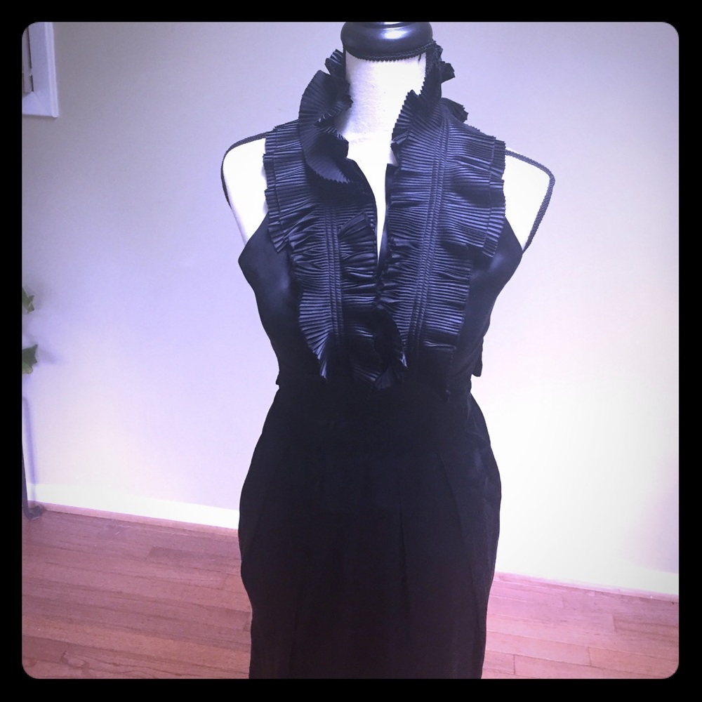 BCBC Maxazria Black Cocktail Dress Size 02