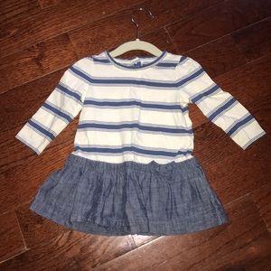 Gap navy striped dress