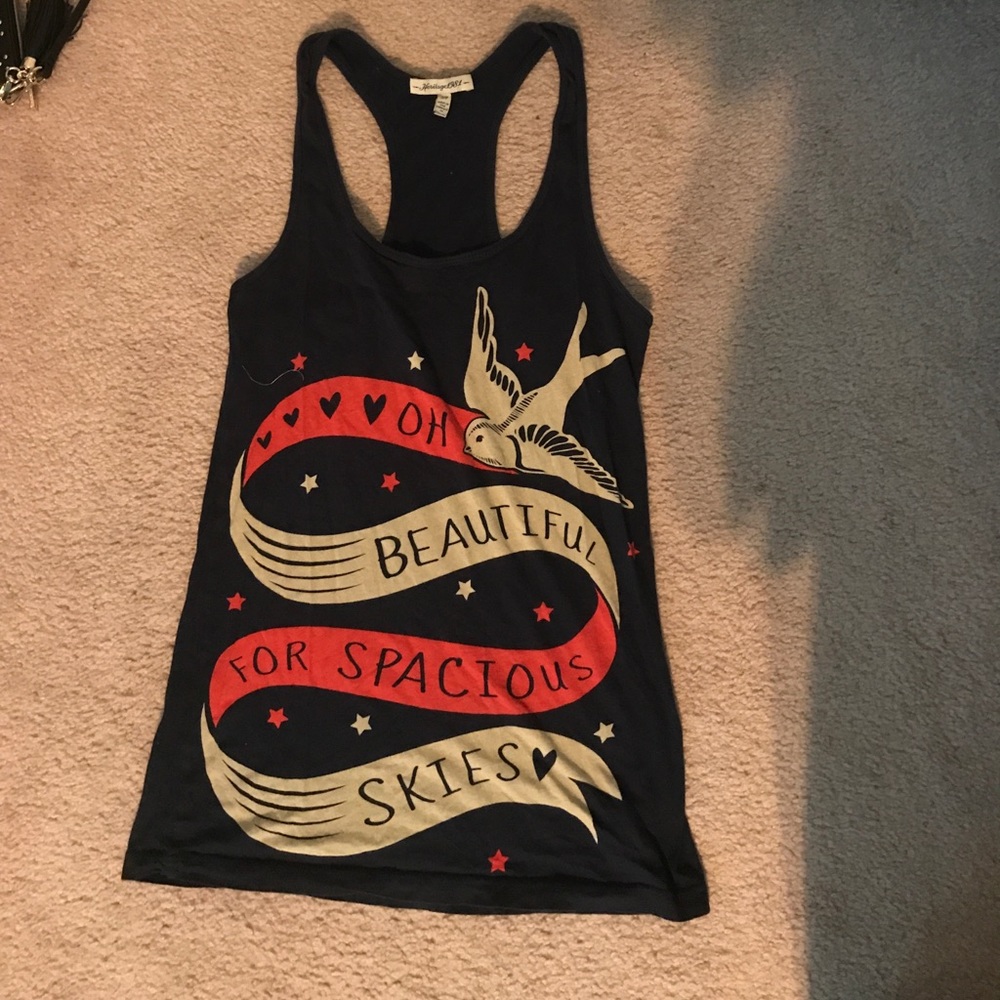 Razor back tank top