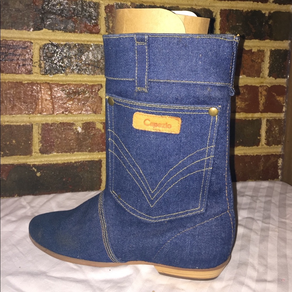 Kids denim boots