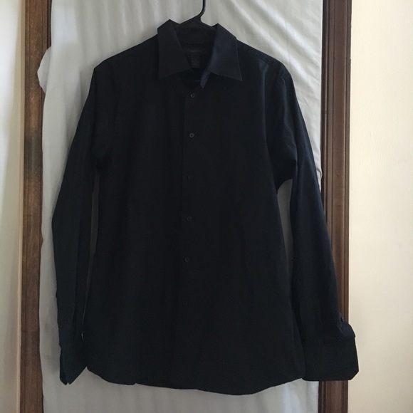 Men's Express medium black stretch button down - Picture 1 of 4