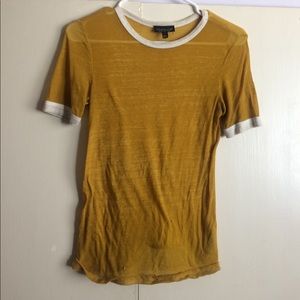 Mustard yellow topshop tee