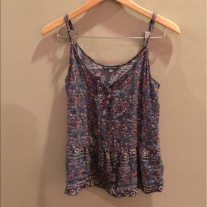 American Eagle flowered tank top