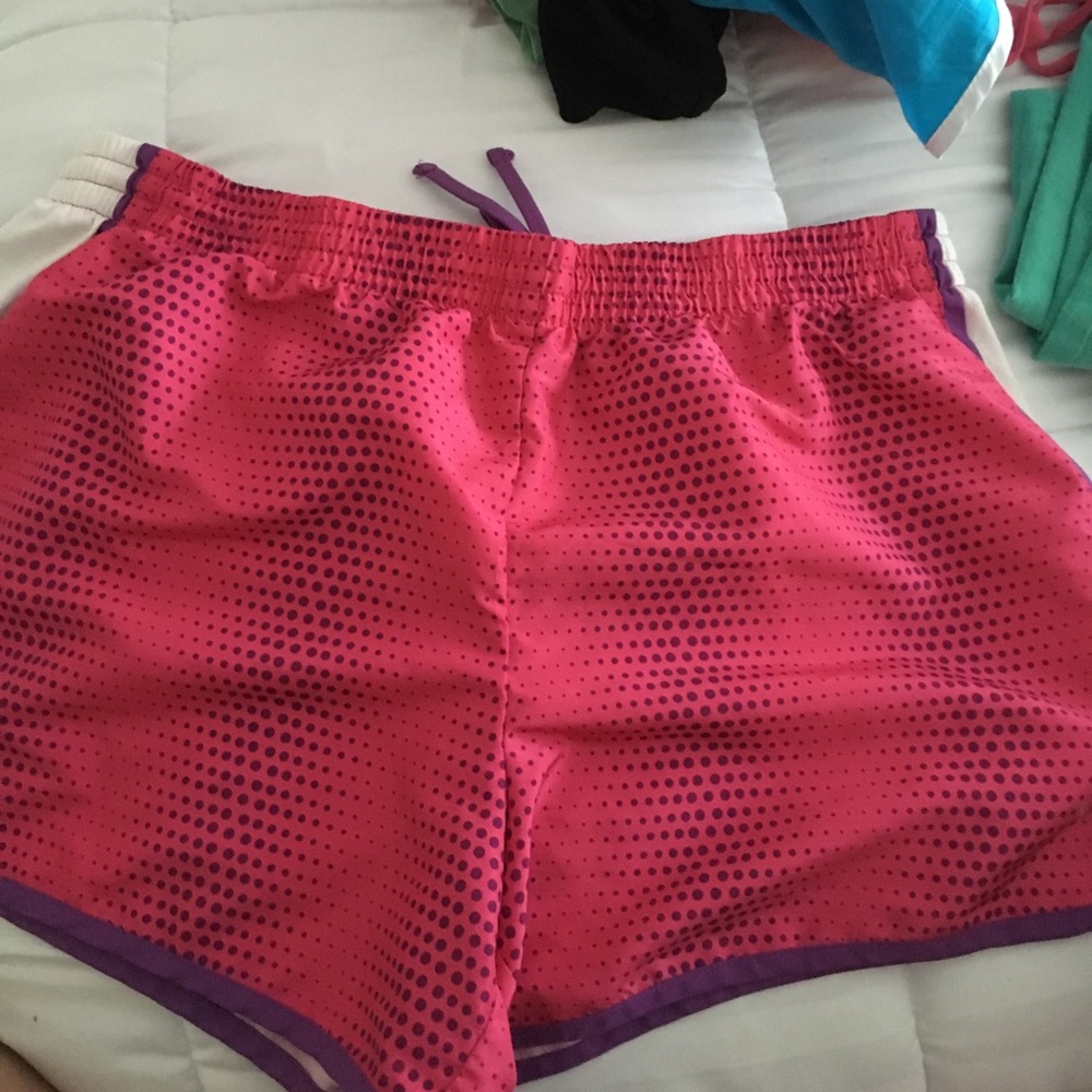 Pink/purple gym shorts